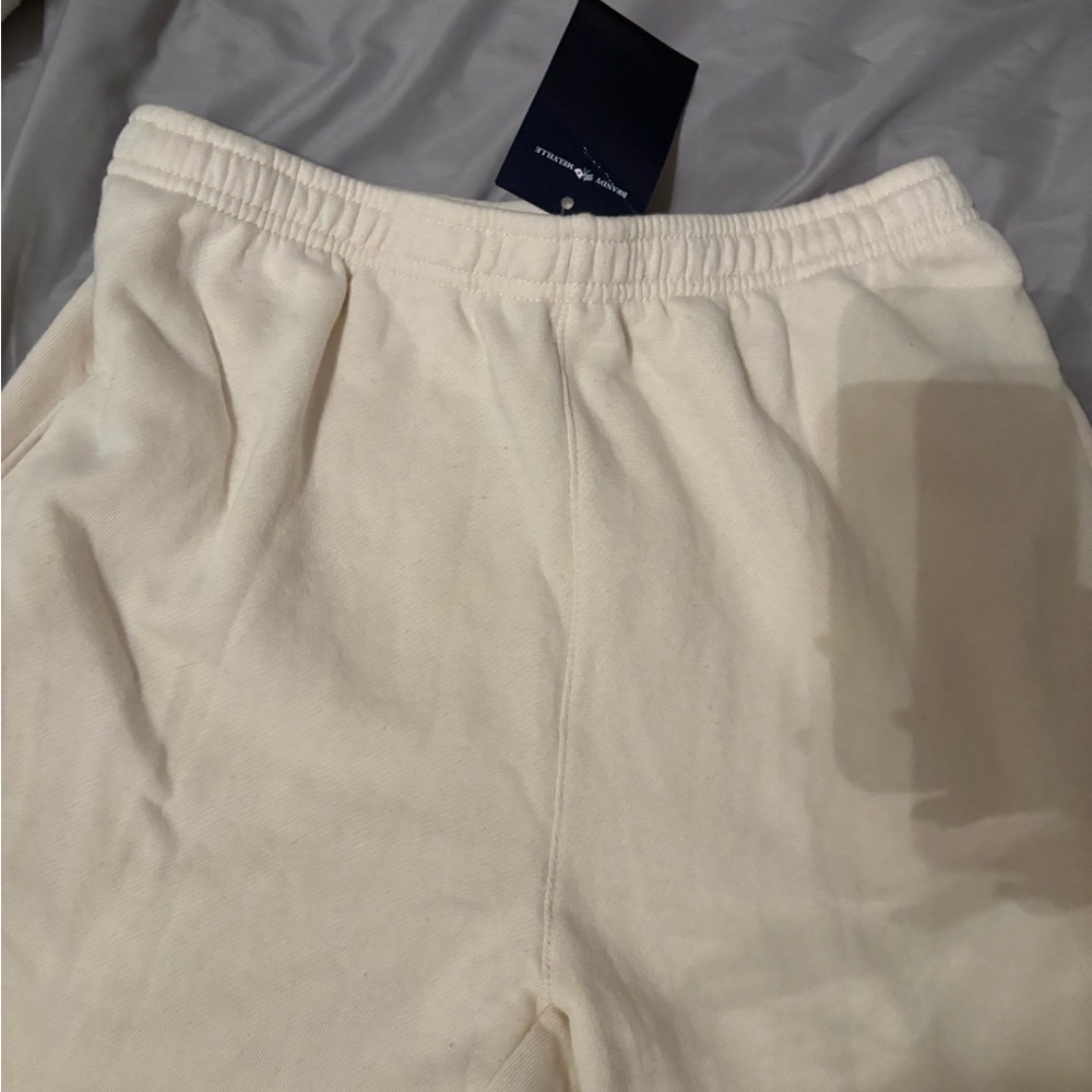 Brandy Melville Cream Sweatpants with Elastic Waistband
